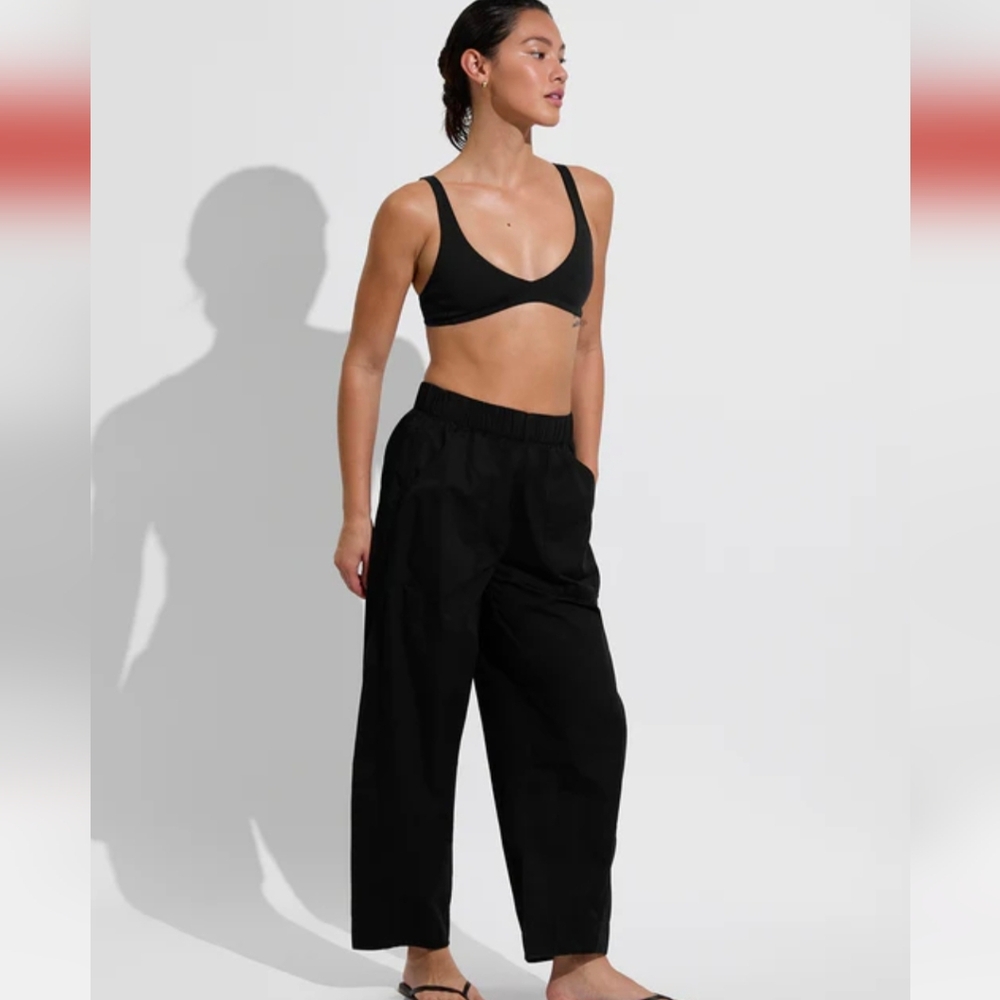 Left On Friday Black Wide Leg Pants